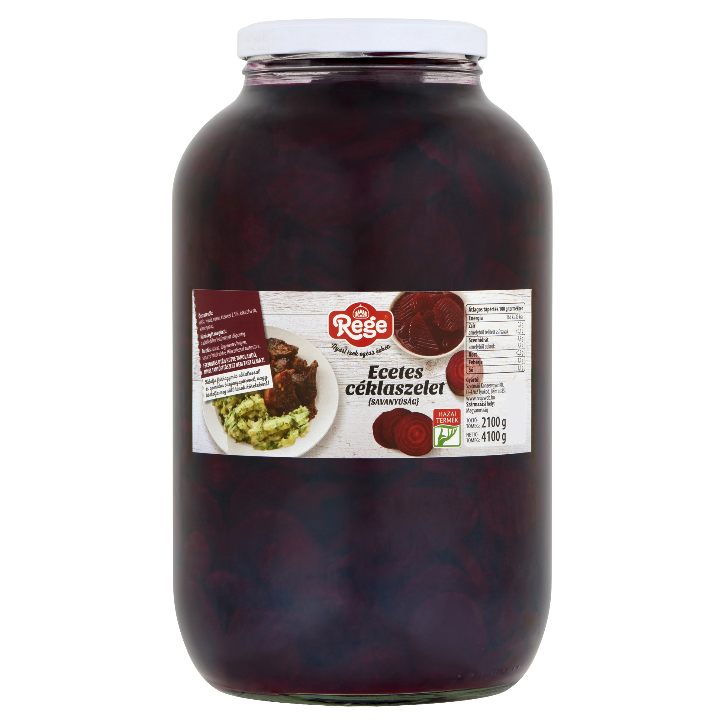 REGE Ecetes céklaszelet savanyúság 4250ml